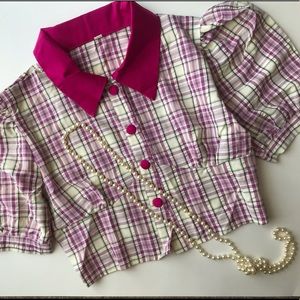 Crop top-bell sleeve